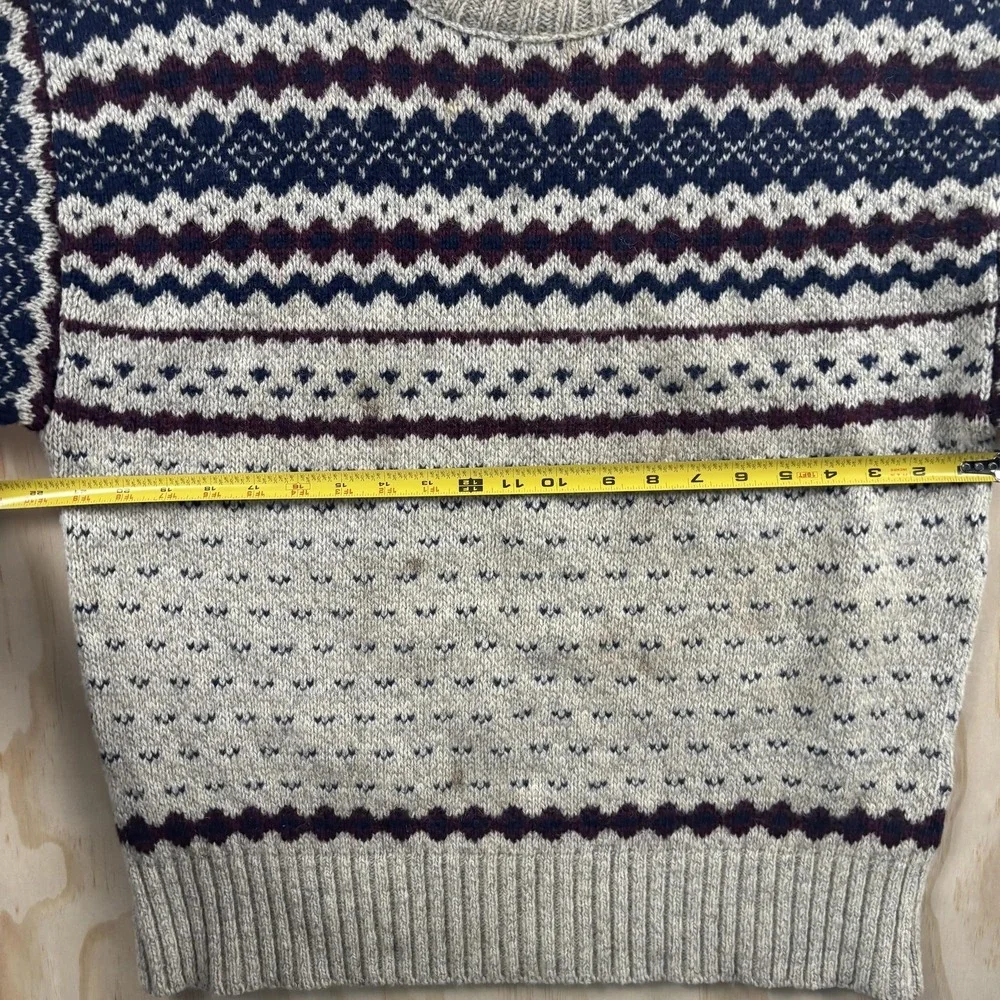 Vintage Susquehanna Trail Outfitters Sweater Mens Large‎ Fair Isle Ski Pullover